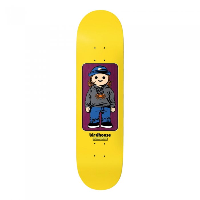 Deck Skateboard Birdhouse Pro Roman Pabich Toybox Yellow 8.5inch