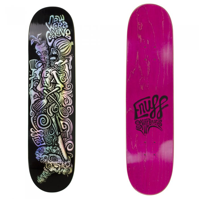 Deck Skateboard Enuff Now We\'re Cooking Black 8inch