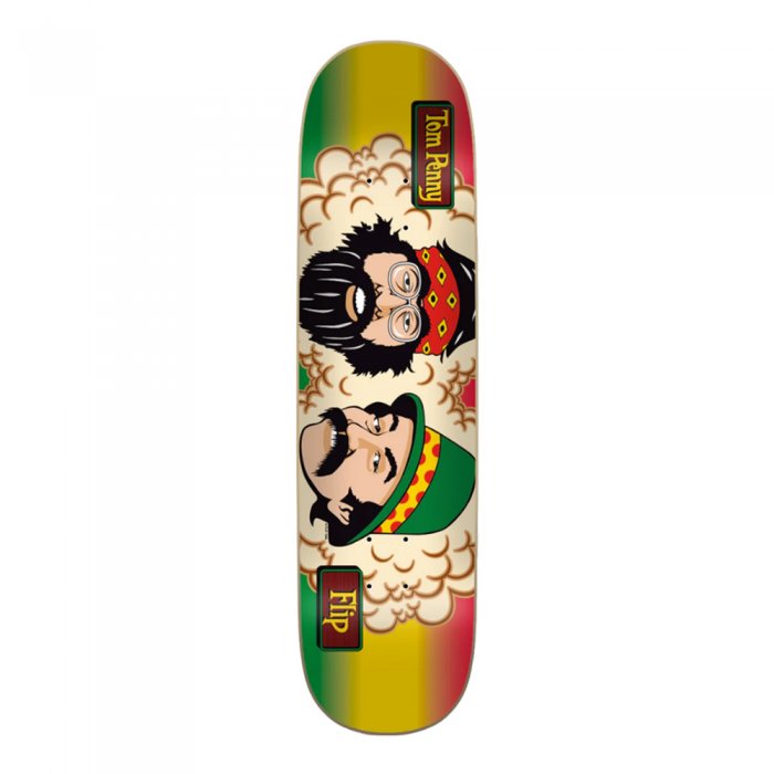 Deck Skateboard Flip Rasta Stripe Penny 8.25inch