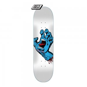 Deck Skateboard Santa Cruz Screaming Hand White 8.25