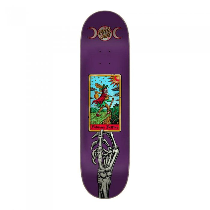 Deck Skateboard Santa Cruz VX Delfino Tarot Purple 8.25inch