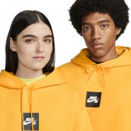 Hanorac Nike SB Fleece HD Box University Gold