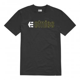 Tricou Etnies Ecorp Black/Yellow/White