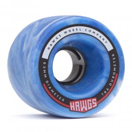 Set 4 roti Longboard Fatty Hawgs 63mm Blue