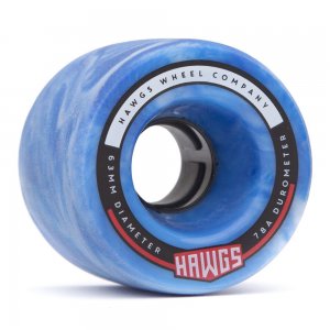 Set 4 roti Longboard Fatty Hawgs 63mm Blue