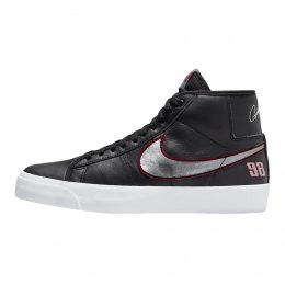 Incaltaminte Nike SB Zoom Blazer Mid Pro GT Black/University Red/White/Metallic Silver