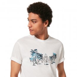 Tricou Oakley Palm Beach B1B White