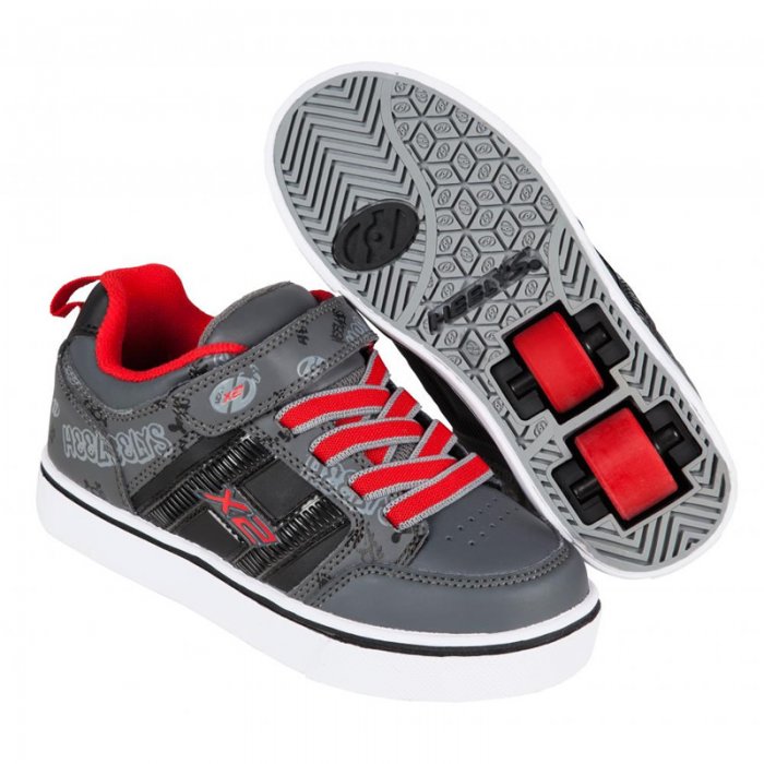 Heelys X2 Bolt Black/Grey/Red