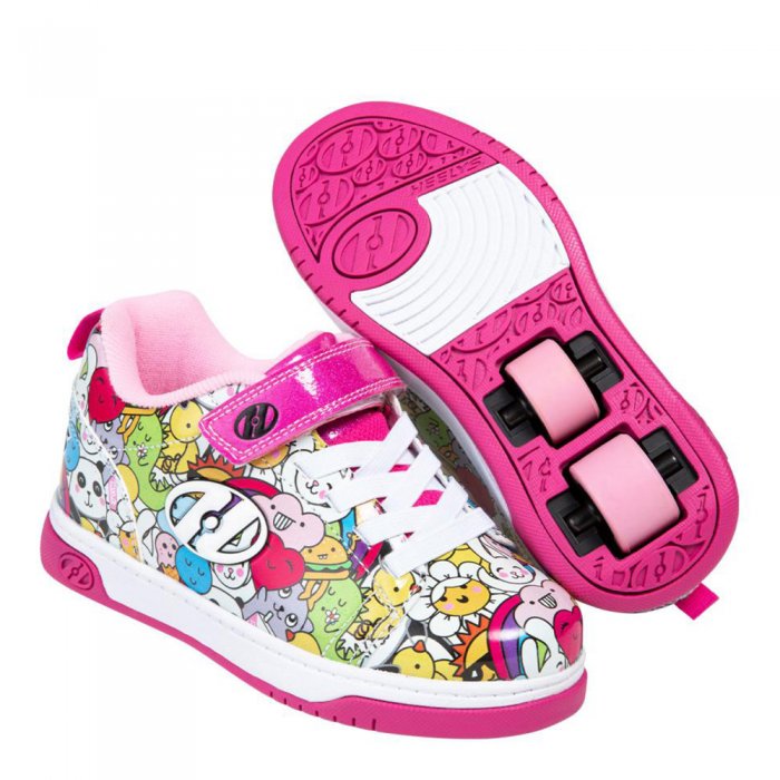 Heelys Dual Up X2 White/Pink/Multi