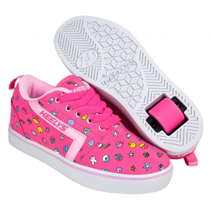 Heelys GR8 Pro Prints Hot Pink/Light Pink/Emoji