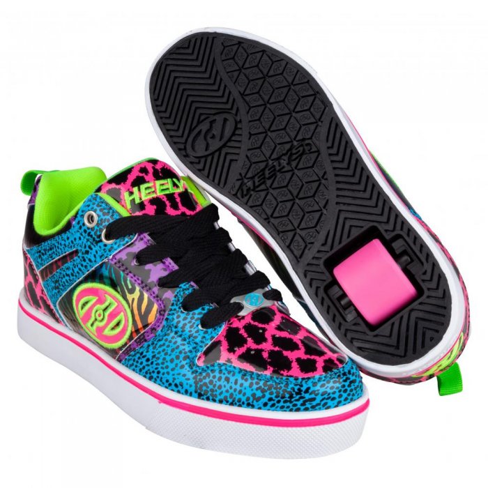 Heelys Motion 2.0 Cyan/Pink/Purple/Animal Print