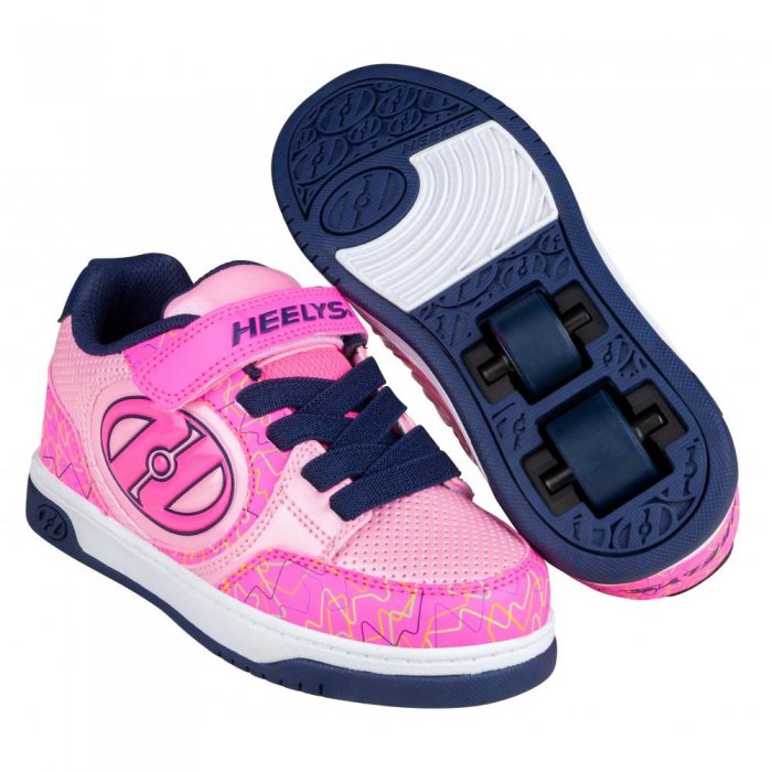 Heelys Plus x2 Hot Pink/Light Pink/Navy/Scribble