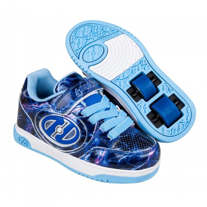 Heelys Plus X2 Lighted Purple/Blue/Lightning