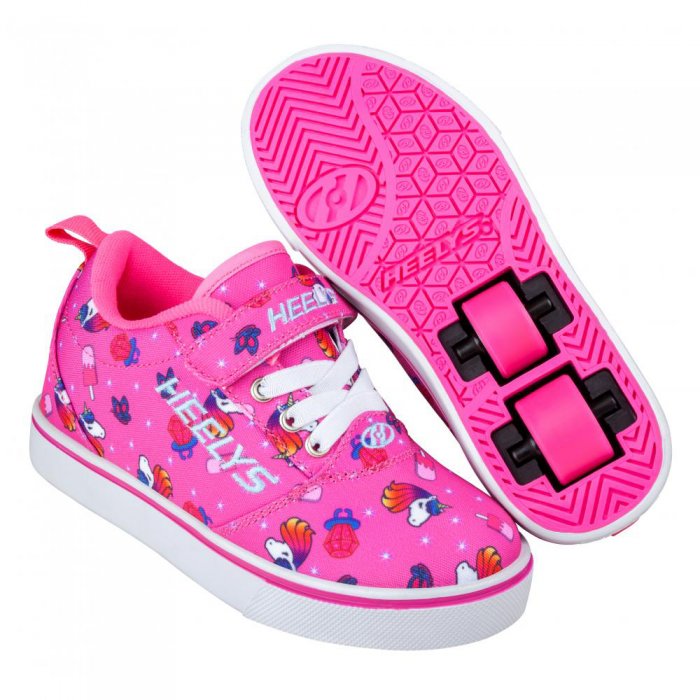 Heelys Pro 20 X2 Pink/Hot Pink/Unicorns