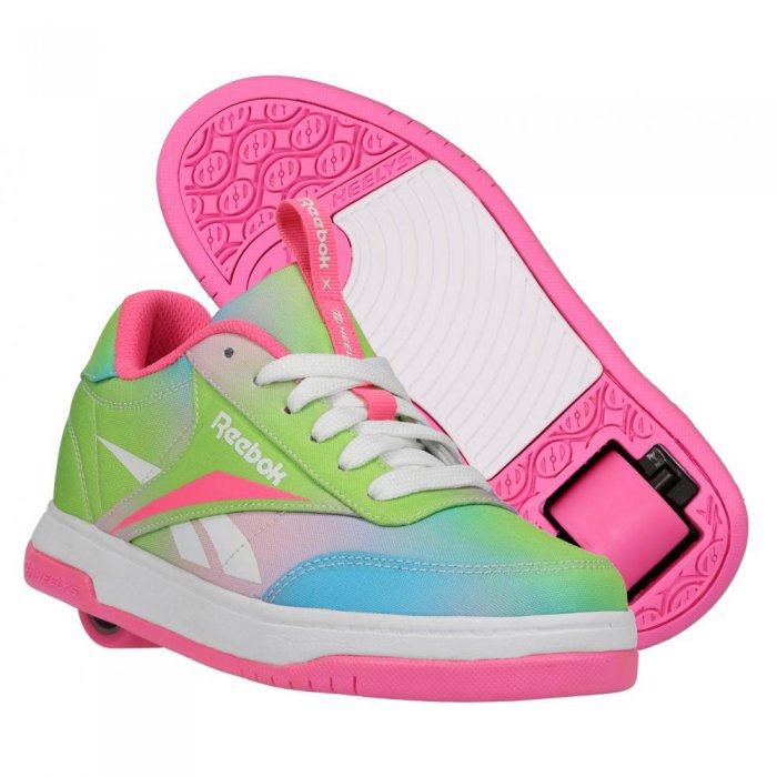 Heelys X Reebok Court Low Elect Pink/Neon Mint/Digi Glow
