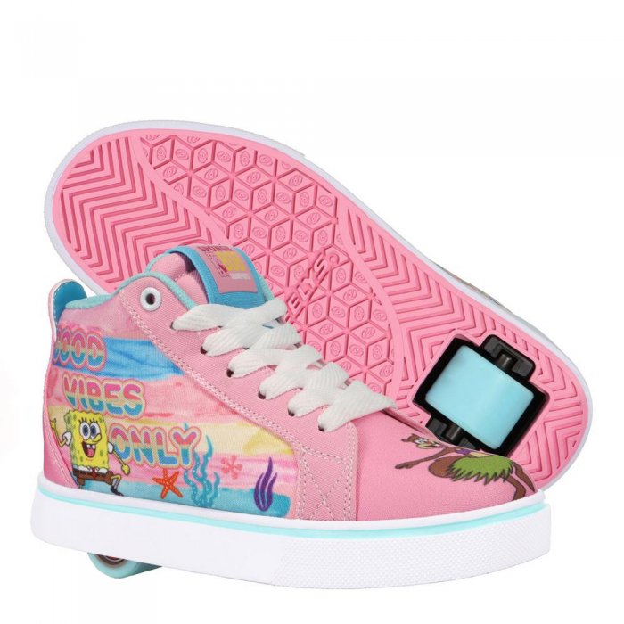 Heelys x SpongeBob Racer 20 Mid Poweder Pink/Aqua