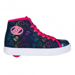 Heelys Veloz Denim/Hot Pink/Rainbow