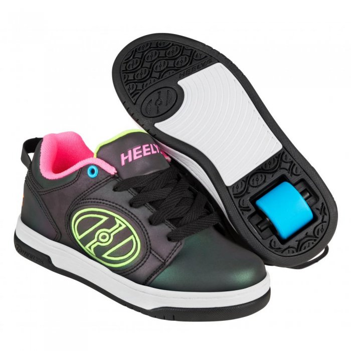 Heelys Voyager Black Reflective/Yellow/Pink