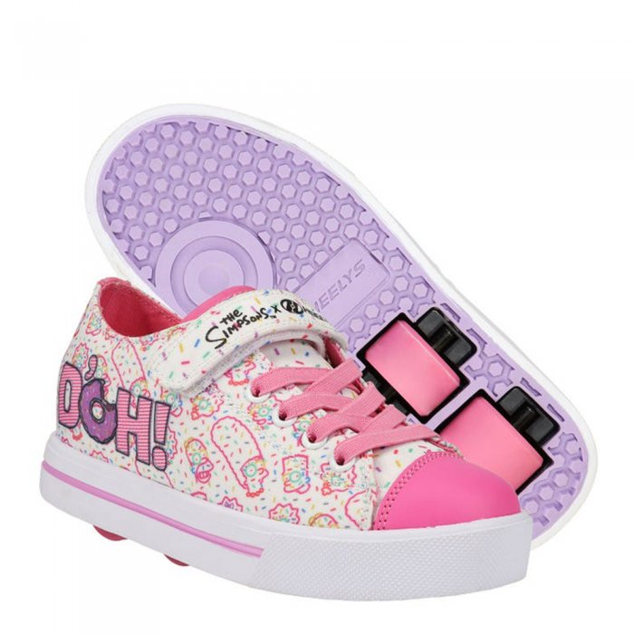 Heelys X Simpsons Snazzy X2 White/Pink/Lavander