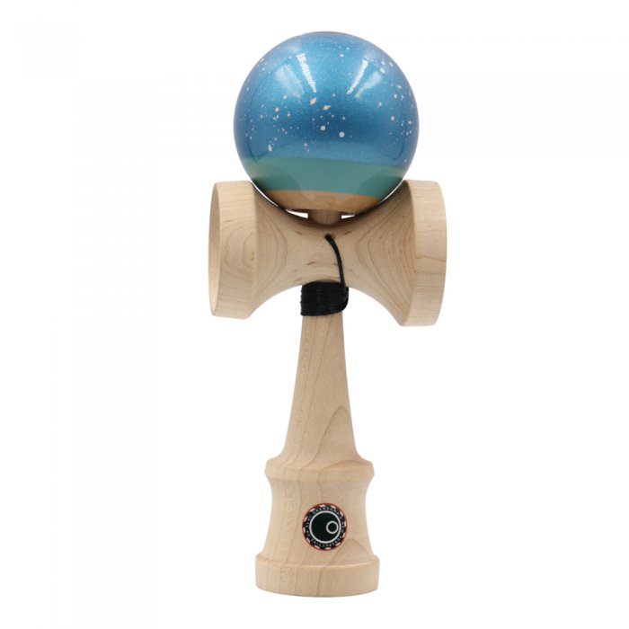 Kendama Okendama Splatter Revo Glaze Pearl Gentian Blue/Teal