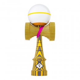 Kendama USA Craft Spectra Hive Mind Jet Thin Yellow Stripe