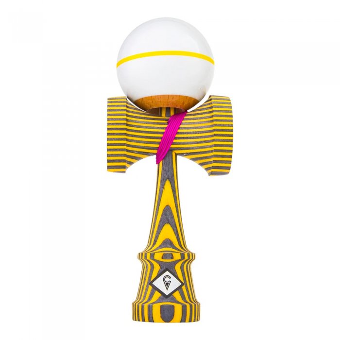 Kendama USA Craft Spectra Hive Mind Saga Thin Yellow Stripe