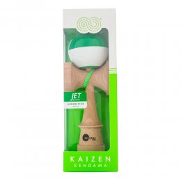 Kendama USA Kaizen Jet Shape Half Split Green/White