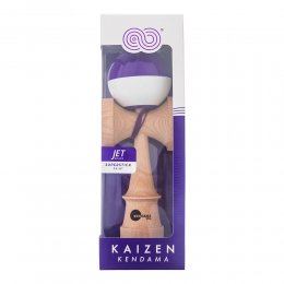 Kendama USA Kaizen Jet Shape Half Split Purple/White