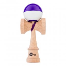 Kendama USA Kaizen Jet Shape Half Split Purple/White