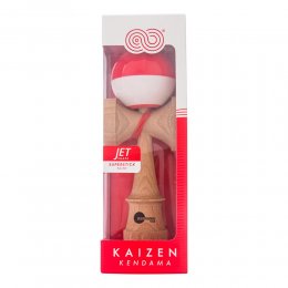 Kendama USA Kaizen Jet Shape Half Split Red/White