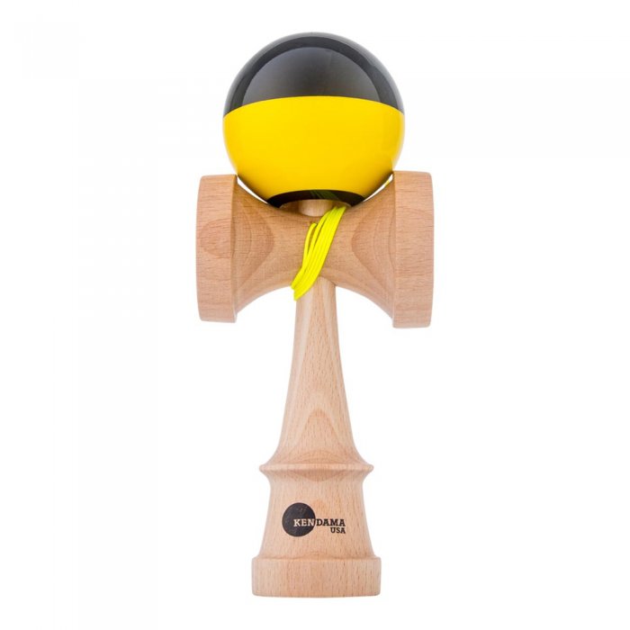 Kendama USA Kaizen Jet Shape Half Split Yellow/Black