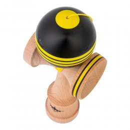Kendama USA Kaizen Jet Shape Triple Stripe Black/Yellow