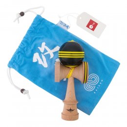 Kendama USA Kaizen Jet Shape Triple Stripe Black/Yellow