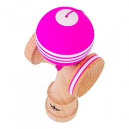 Kendama USA Kaizen Jet Shape Triple Stripe Pink/White