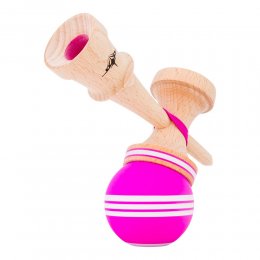 Kendama USA Kaizen Jet Shape Triple Stripe Pink/White