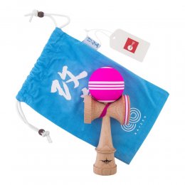 Kendama USA Kaizen Jet Shape Triple Stripe Pink/White