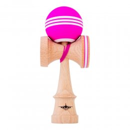 Kendama USA Kaizen Jet Shape Triple Stripe Pink/White