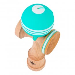 Kendama USA Kaizen Jet Shape Triple Stripe Teal/White