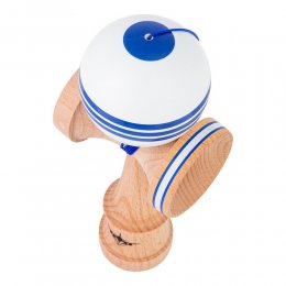 Kendama USA Kaizen Jet Shape Triple Stripe White/Blue