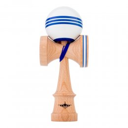 Kendama USA Kaizen Jet Shape Triple Stripe White/Blue