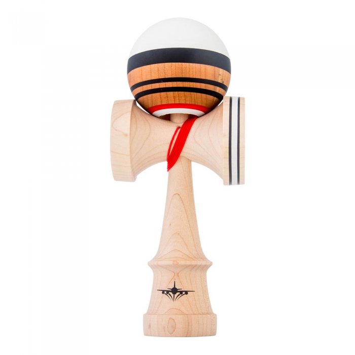 Kendama USA Kaizen Jet White Natty Black/Red