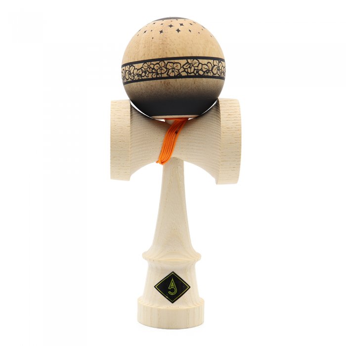 Kendama USA Craft Luna Shape Triple Burn Line Ash