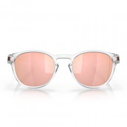 Ochelari de soare Oakley Latch Matte Clear Prizm Rose Gold Polarized