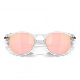 Ochelari de soare Oakley Latch Matte Clear Prizm Rose Gold Polarized