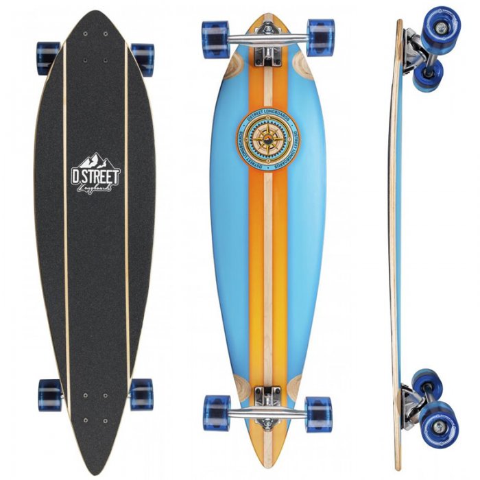 Longboard D STREET Pintail Compass 38inch/96cm