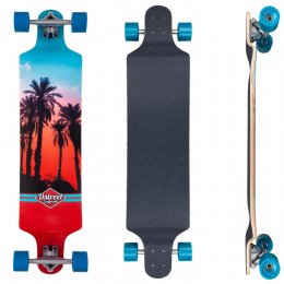 Longboard D Street Drop Down Hawaiian Blue/Red