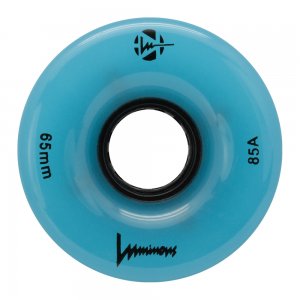 Set 4 roti Longboard Luminous 65mm/85A blue glow