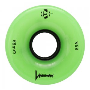 Set 4 roti Longboard Luminous 65mm/85A green glow