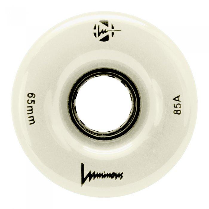 Set 4 roti Longboard Luminous 65mm/85A white glow