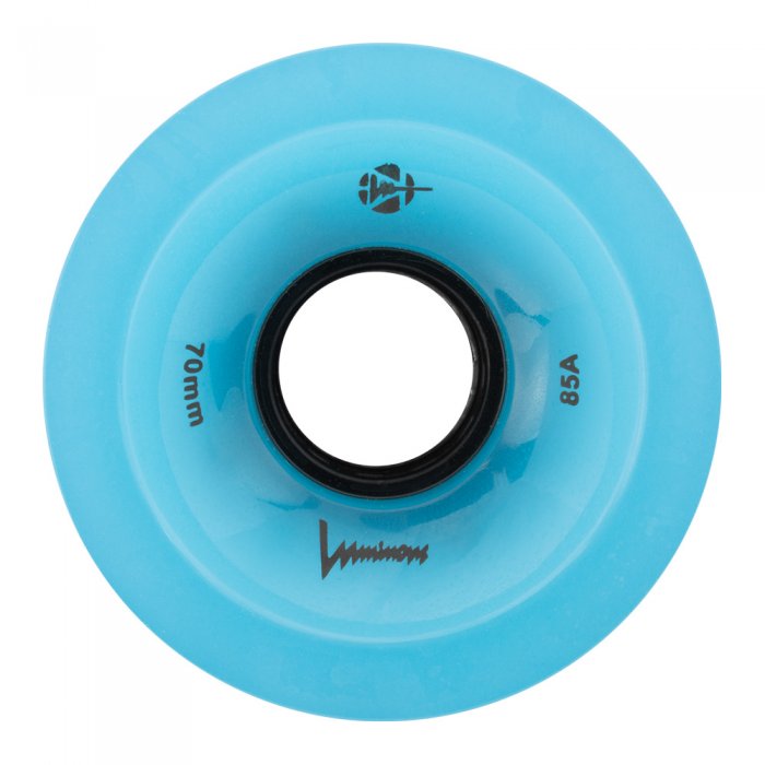 Set 4 roti Longboard Luminous 70mm/85A blue glow